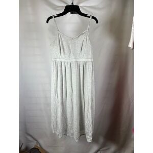 Stars Above Grey White Striped BeautifullySoftSleepDress Nightgown XL Sleeveless